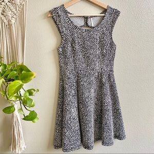 Free People Dress Black & White w/ Gems Medium